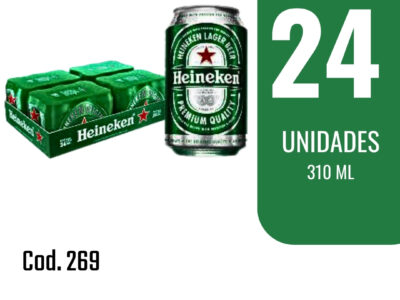 Heineken Lata 310ml x 24 Unidades
