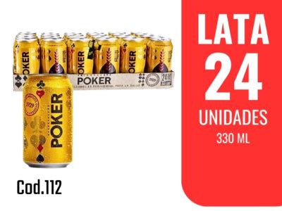 Poker Lata 330ml x 24 Unidades