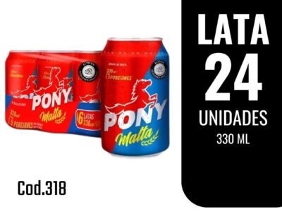 Pony Lata 330ml x 24 Unidades